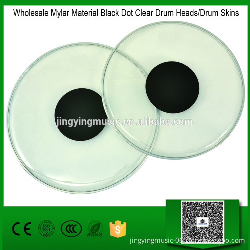 Wholesale Mylar Material Black Dot Clear Drum Heads/Drum Skins
